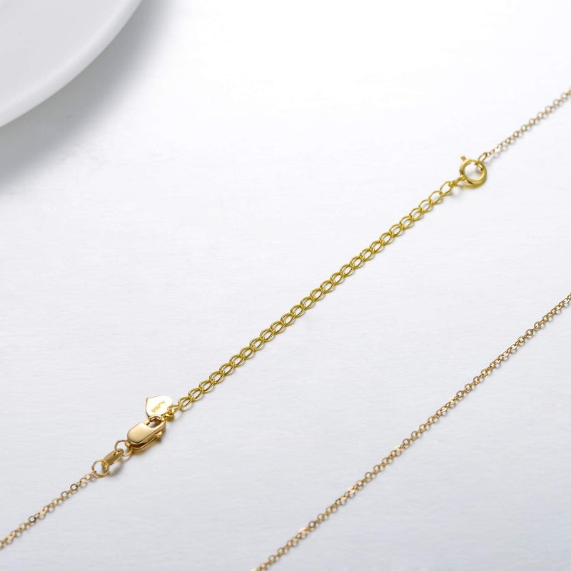 SISGEM 14K Solid Gold Chain Necklace Extender 3 Inch, Real Gold Durable Adjustable Extenders for Gold Necklace Bracelet - Image 3